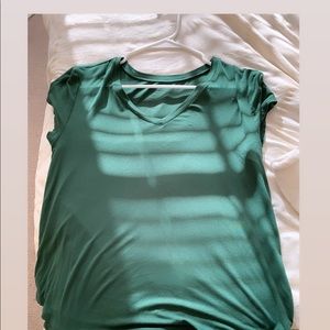 Green V Neck T-Shirt